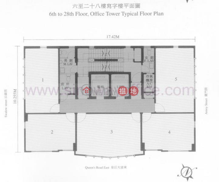灣仔900呎寫字樓出租